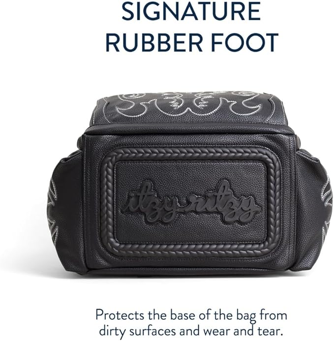 Itzy Ritzy Diaper Bag Backpack – Large Capacity Boss Plus Baby Backpack Diaper Bag Featuring 19 Pockets, Changing Pad, Stroller Clips, and Comfortable Straps (Outlaw)