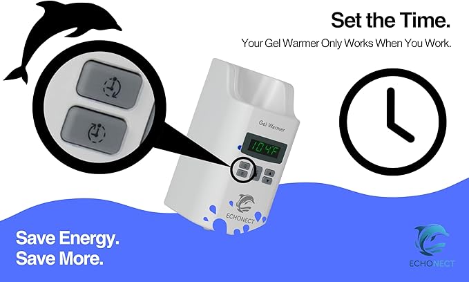 Premium Digital 1-Bottle Gel Warmer, Ultrasound Gel Warmer, Gel Warmer Ultrasound, Massage Oil Warmer, 1 Year Warranty