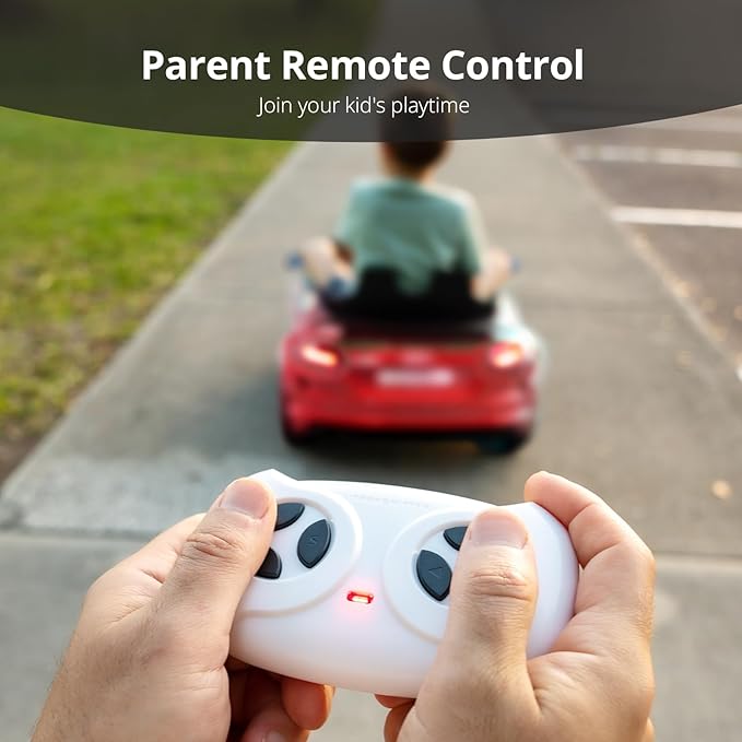 Kids Electric Car, Licensed Audi 6V Kids Ride on Toy Car for Toddlers with Remote - Red