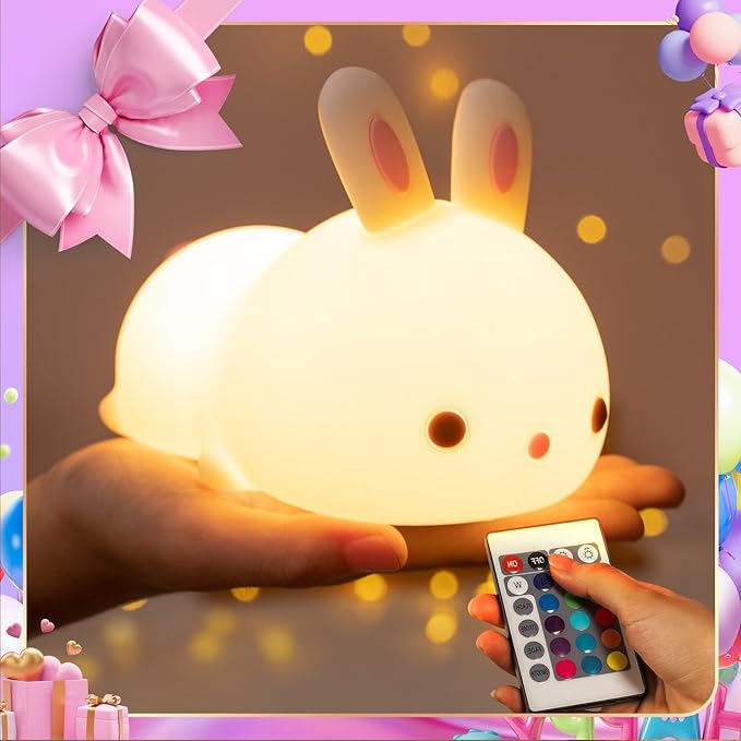 One Fire Cute Night Light, Remote+16 Colors Teen Girl Gifts for Girls, TAP for Fun Teen Girl Stuff Anime Stuff, Cute Things for Girls