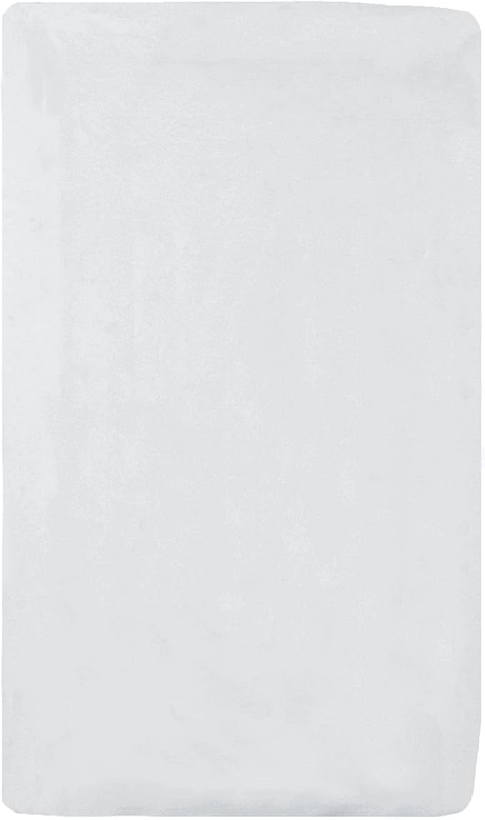 American Baby Company 100% Natural Cotton Fitted Cradle/Bassinet Sheet 36" x 18" - Soft, Breathable & Hypoallergenic Bed Sheet, White, Neutral for Boys & Girls