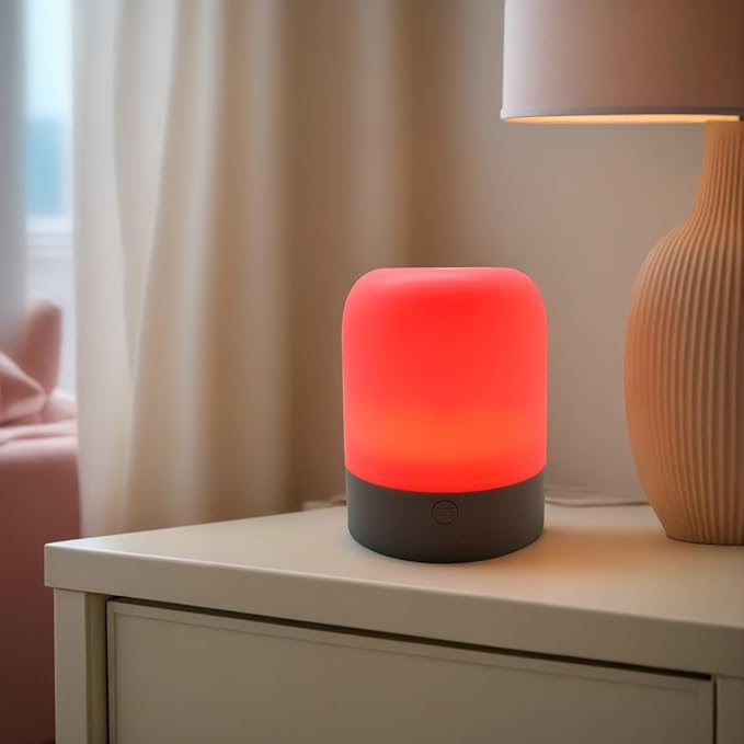 Night Light for Baby Nursery, 8 Colours Bedside Touch Sensor Night Lamps for Kids Breastfeeding and Sleep Aid, USB Rechargeable Nursery Lights8, Warm Light (Touch)