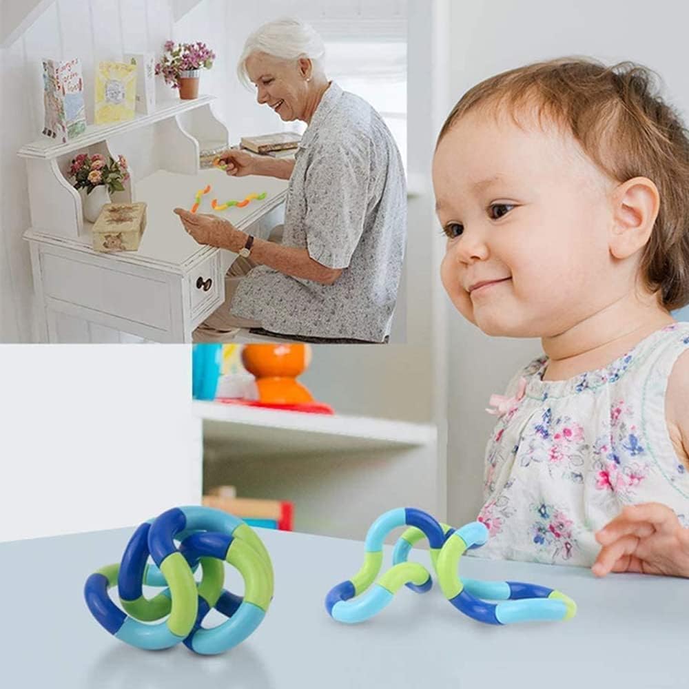 16 Pack Fidget Toy Brain Imagination Tools, Relaxation Therapy and Stress Relief Education Toys, Anxiety Relief and Stress Relief Toys, The Best Sensory Gift for Children and Adults