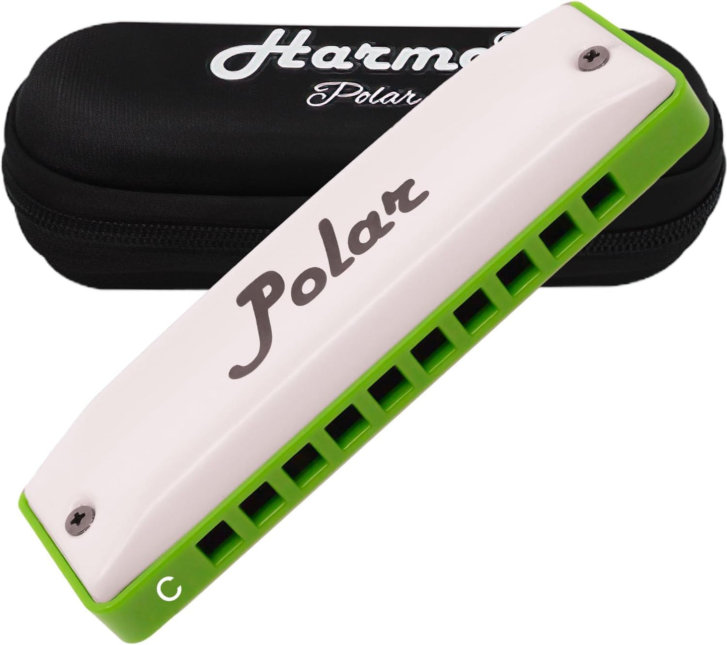 Harmo Polar Diatonic Melody Tuned Harmonica Key of C - Specially Tuned for Easy Melodies in Cross Harp, 2 Octaves Without Bends, Loud & Responsive with Smooth Edges - USA-Checked