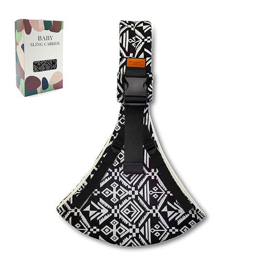 Baby Sling Carrier 2025 Baby Carrier Newborn to Toddler Sling Lightweight Baby Carrier Sling with Adjustable Straps Toddler Carrier Baby Wrap Sling for 10-30 lbs(Black Sailboat)