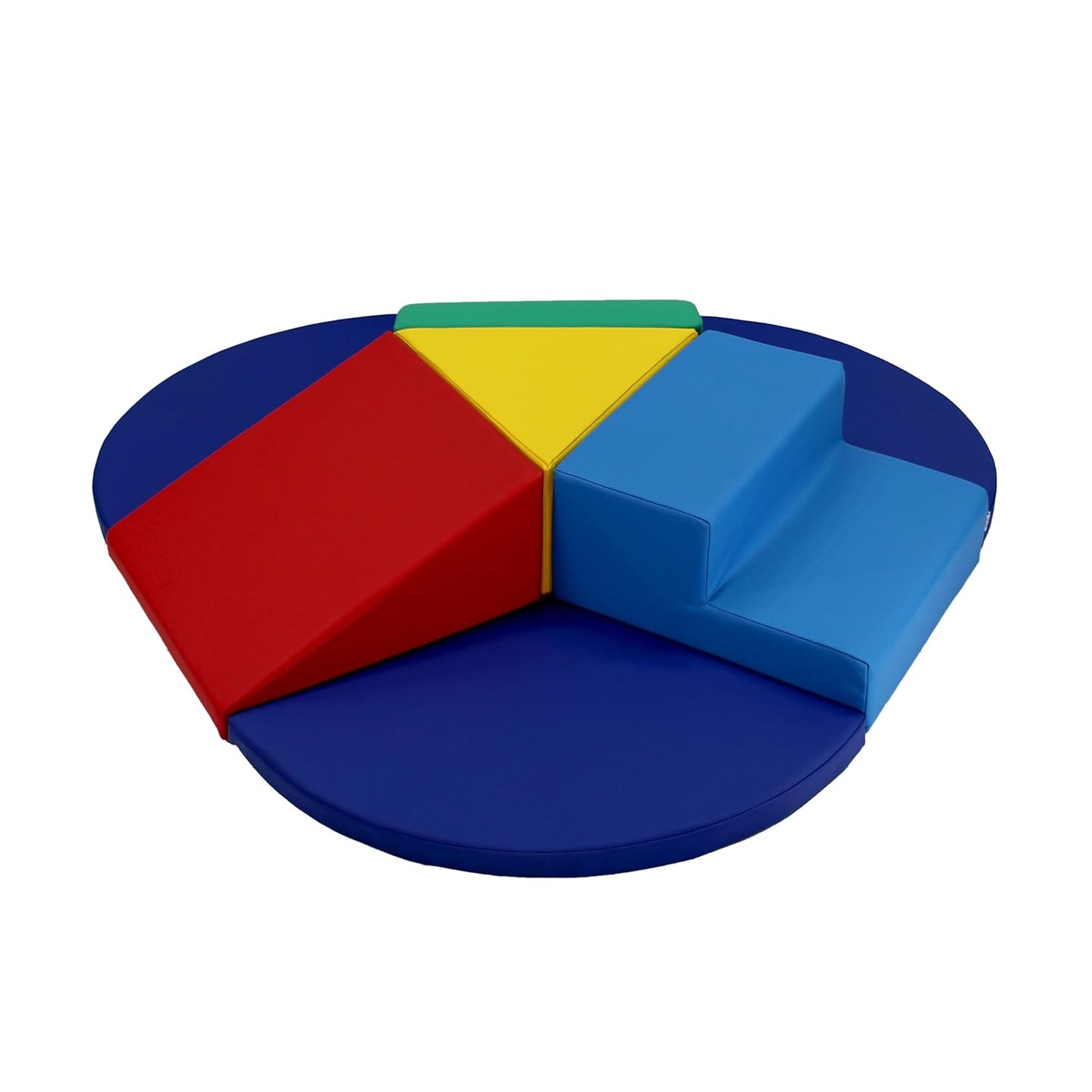 Factory Direct Partners 13800-AS SoftScape Toddler Playtime Junction 360 Climber Plus Side Pads, Indoor Active Play Structure for Toddlers and Kids; Safe Soft Foam (7-Piece) - Assorted