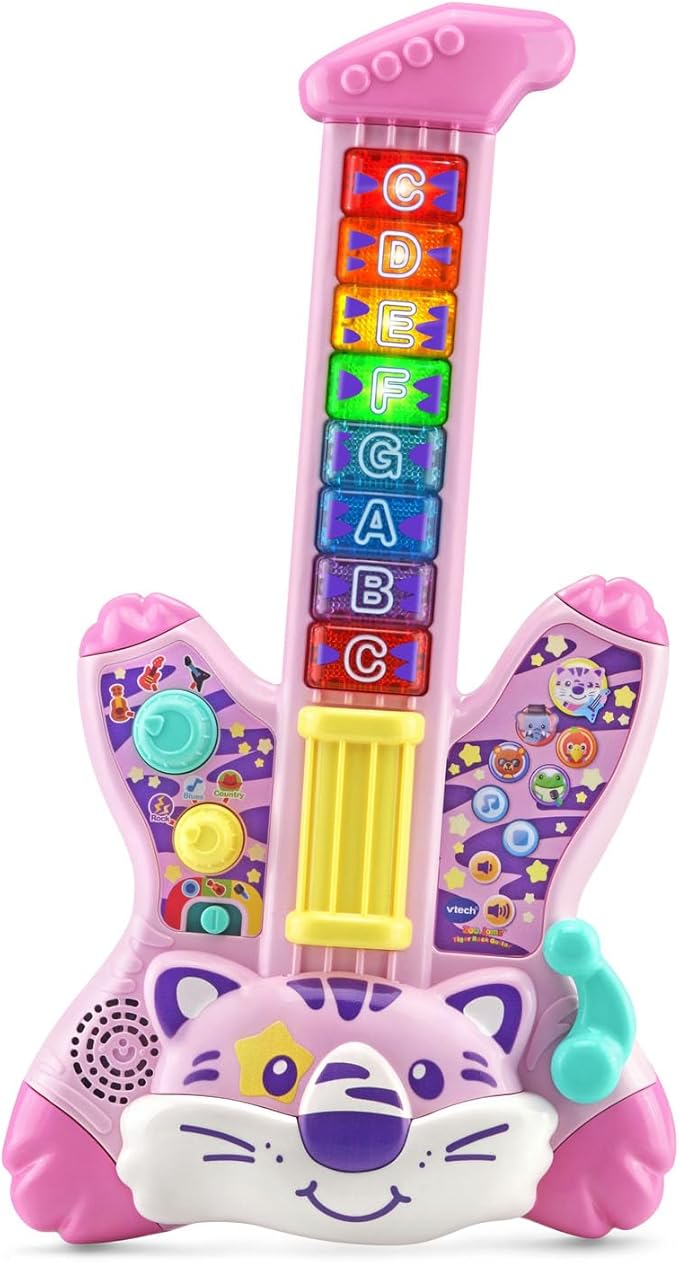 VTech Zoo Jamz Tiger Rock Guitar, Pink