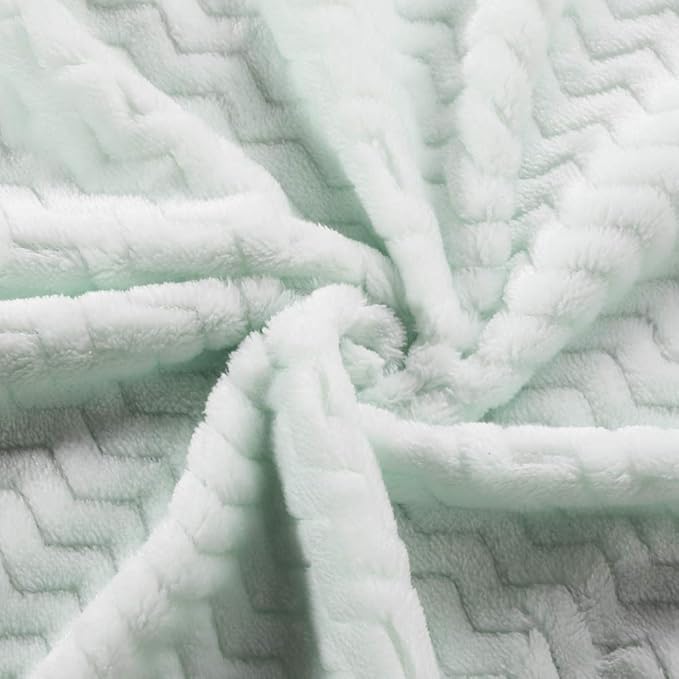 CREVENT 30''X40'' Soft Cozy Warm Baby Blankets for Boys Girls Solid Color - All Season Use - Newborn Essentials (Wave Avocado Green)
