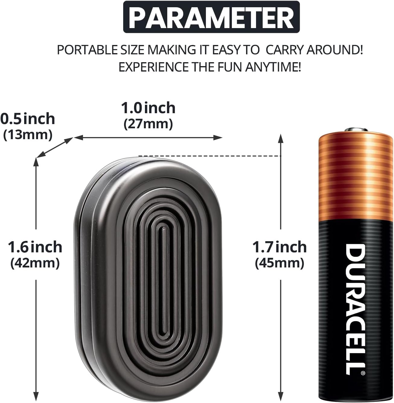 Fidget Slider, Metal Fidget Toy, 3-layer Magnetic Push Card & Clicker, ADHD Fidget Toys Adults, EDC Fidget Toy for Anxiety and Stress, Cool Office Gadgets for Men, Magnet Desk Fidgets for Teens