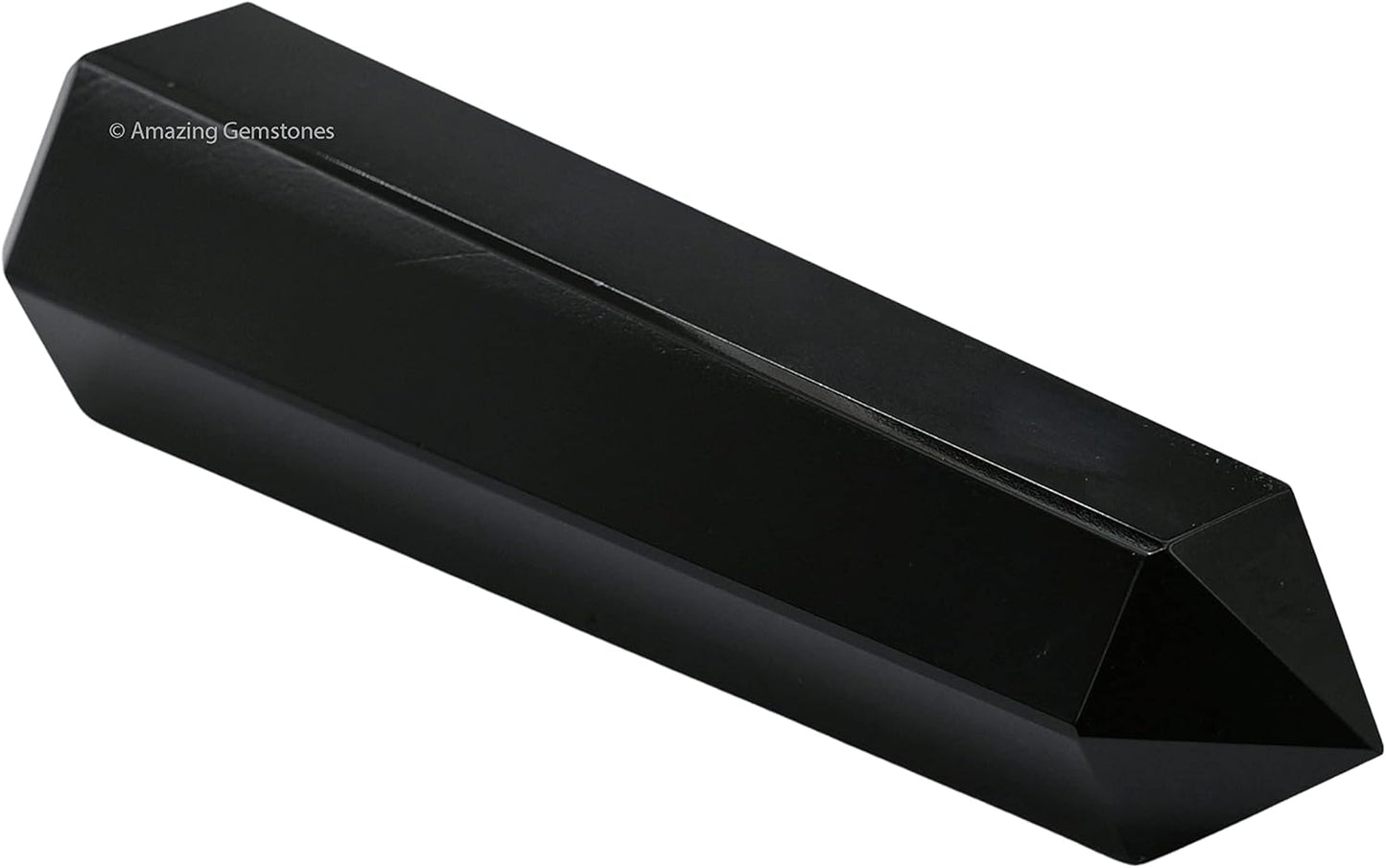 Amazing Gemstone Large Black Obsidian Crystal Towers ~ Natural Healing Crystal Point Obelisk for Reiki Healing and Crystal Grid (5.5 to 6 INCH)