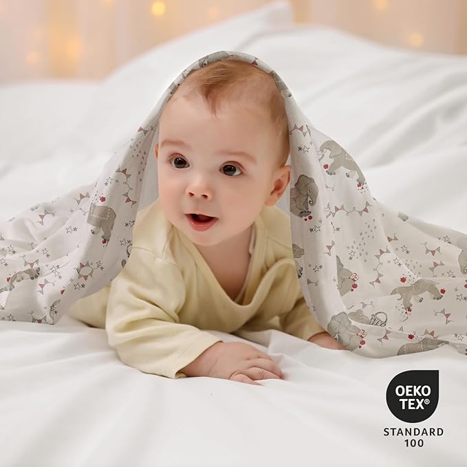 Muslin Baby Burp Cloths, Large 27 x 27 Inches Burping Cloths for Newborn Girls Boys, 6 Pack Baby Burp Rags Towel and Washcloths for Infant (Graceful Colors)