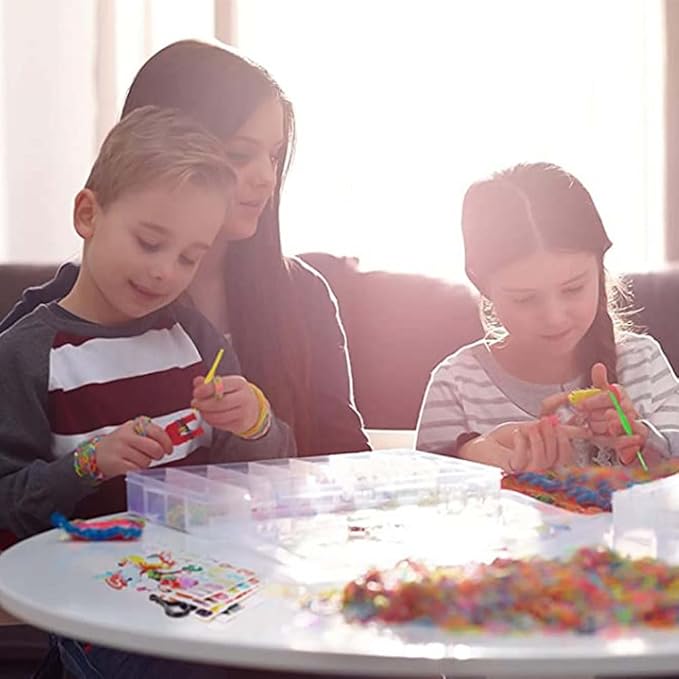 12080+ Loom Bands Kit, Rubber Bands for Bracelet Making Kit, DIY Art Craft Loom Bracelet Kit,2025 Creativity Birthday Gift Ideal Christmas Gifts