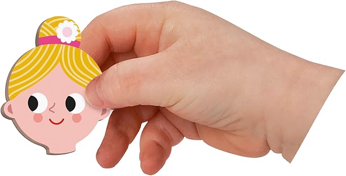 Janod - Magnéti'Book Métiers – Magnetic Educational Game 48 Magnets + 16 Model Cards - for Kids 3+ - Building Creative Structures - Stimulates Creativity - Fun and Educational - J02597