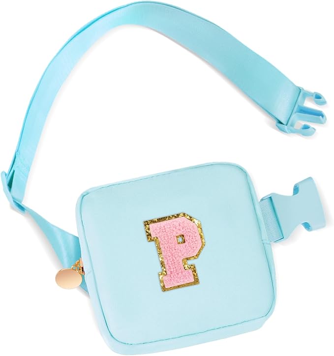 Party Favors Bags for Kids 4-8, Mini Fanny Pack Cute Crossbody Bags for Girls - Blue