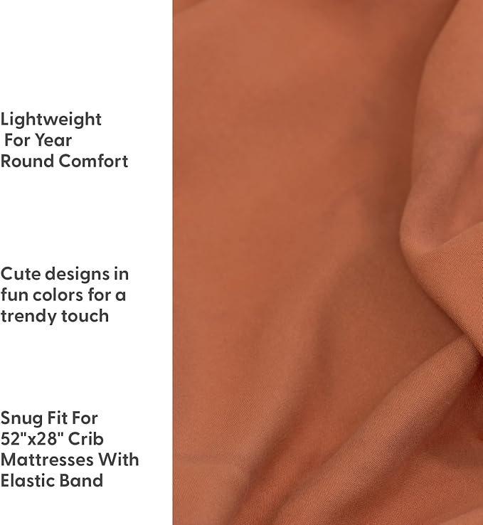 The Peanutshell 4-Pack Fitted Crib Sheet Set - Super Soft & Breathable Baby Girl or Boy Crib Sheets, Nursery Decor, Fit for Standard Mattress Cover- Boho