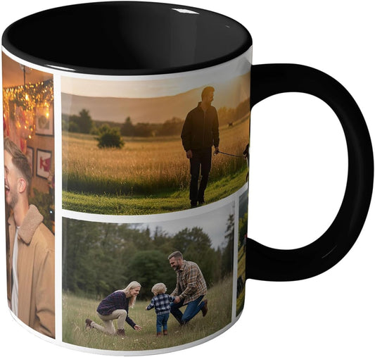 Custom Mug, Customized Photo Coffee Mug Personalized 11 Oz Ceramic Mug with Photo, Taza Personalizadas for Men Women Family