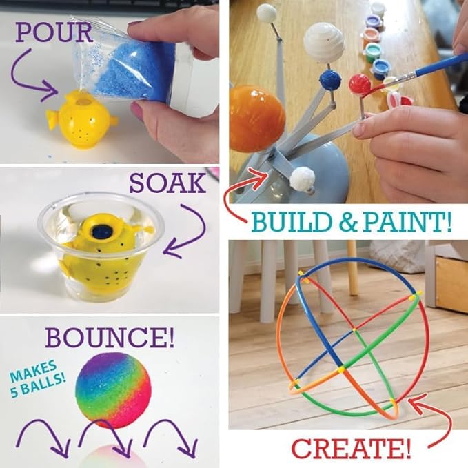 3-Month Subscription | 3 Science Kits, 9 Hands-On STEM Projects | Educational Experiments & Activities for Kids Ages 7–12, Great Gift Idea