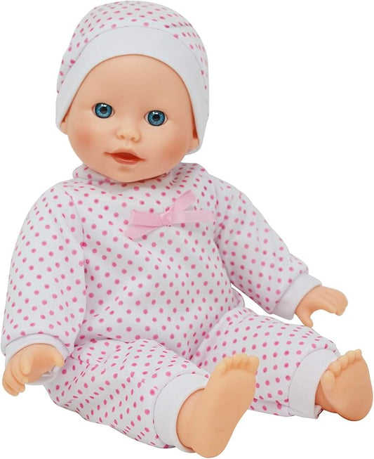 14 inch Soft Body Caucasian Baby Doll - Newborn Dolls for Girls with Doll Pacifier