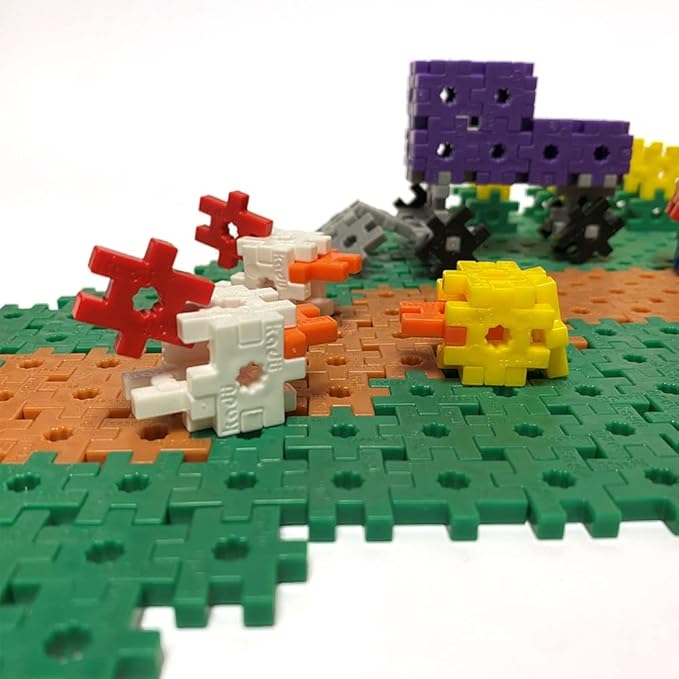 KADU Farmland 1300 Piece Set - STEM/STEAM Building + Construction Toy, for Open + Imaginative Play