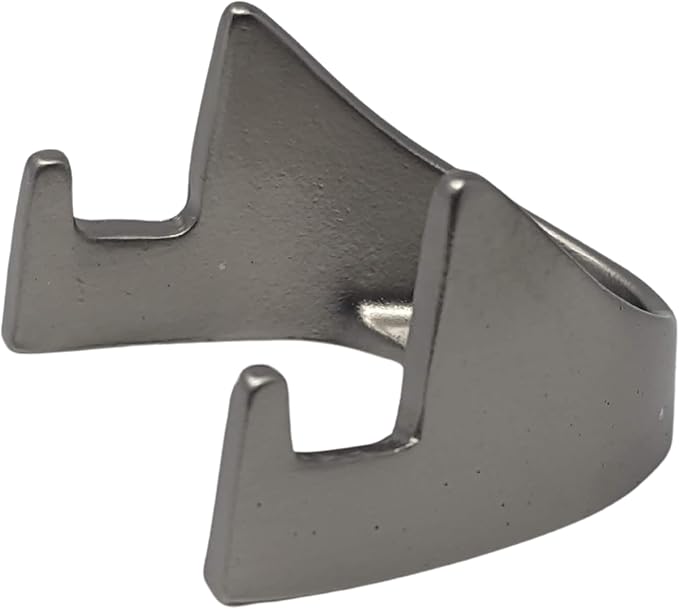 Military Challenge Coin Display Stand - Solid Metal with Anodized Finish - US Vet. Business (Satin Nickel Two-Pack)