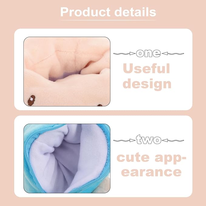 Baby Bottles Sleeve Covers Cute Stuffed Animal Milk Bottle Holder Heat Retention Sleeve for Nursing Infant