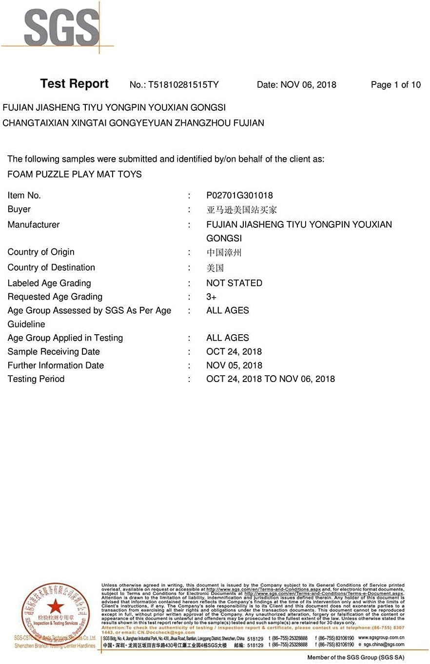 MQIAOHAM® 18 Pieces + 18 Edges Puzzle Play Mats, Soft Baby Play Mat, Kids Interlocking Foam Floor Tiles, Toddlers Carpet Playmats XZ301018-112