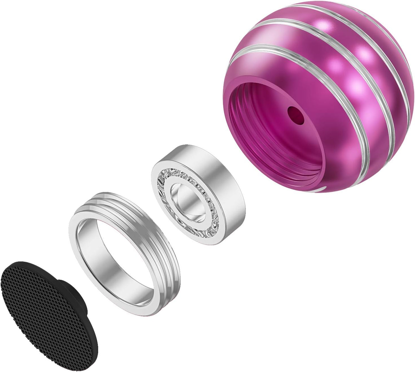 Kinetic Desk Toy, Fidget Sensory Toys for Party Favors Kids, Pinata Stuffers, Easter Baskets, Kinetic Spinning Desk Toys for Adults (1.77", Purple)