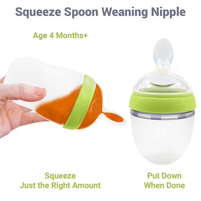 Ultimate Weaning and Transitional Nipple Kit Compatible with Comotomo Baby Bottles 5 oz and 8 oz | from 4 Months