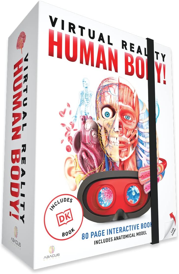 Virtual Reality Human Body Gift Box- Illustrated Interactive VR Book and STEM Learning Activity Set - for Ages 8 and Up