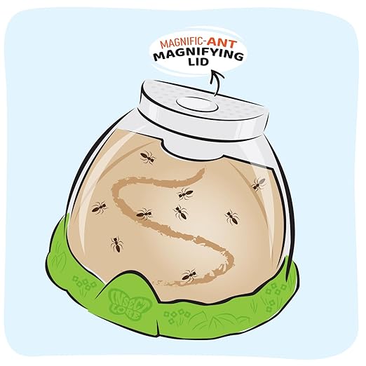 Insect Lore Ant Hill Habitat Kit with Live Ants Voucher – STEM Educational Science Kit for Kids – Includes Pre-Paid Voucher for 50 Harvester Ants – Watch Ants Tunnel and Explore