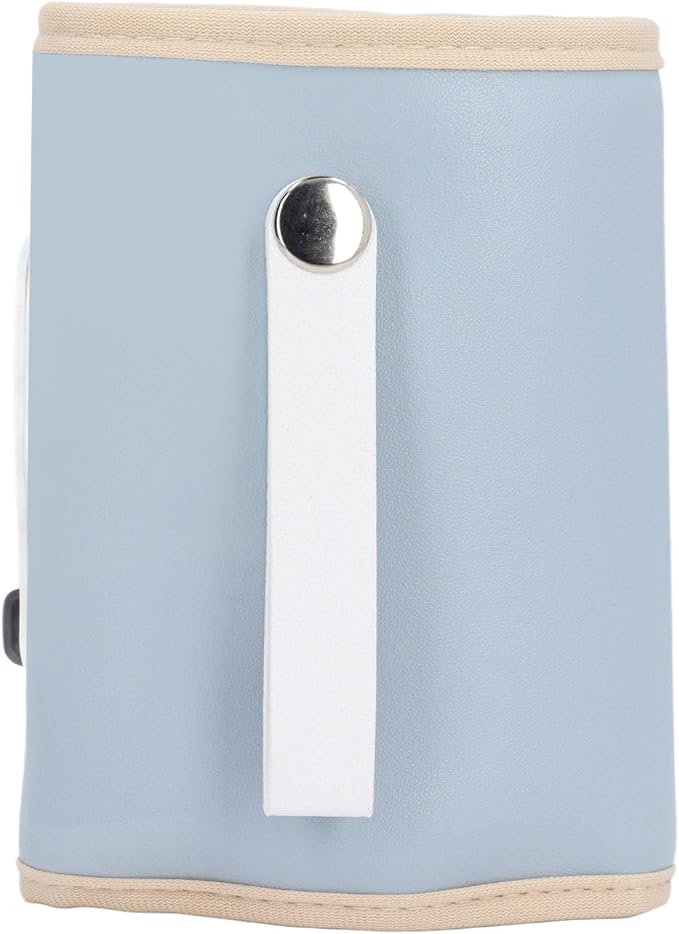 Portable Bottle Warmer, Calentador De Biberones Portable Bottle Warmer for Travel with LED Display USB 21 Speeds Temperature Adjustable for Drinks, Coffee, Water, Milk (Blue)