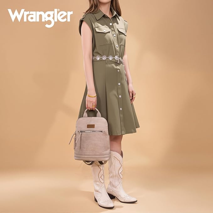 Montana West Wrangler Backpack Purse for Women Medium Ladies' Bookbag Travel Work Daypacks Bags