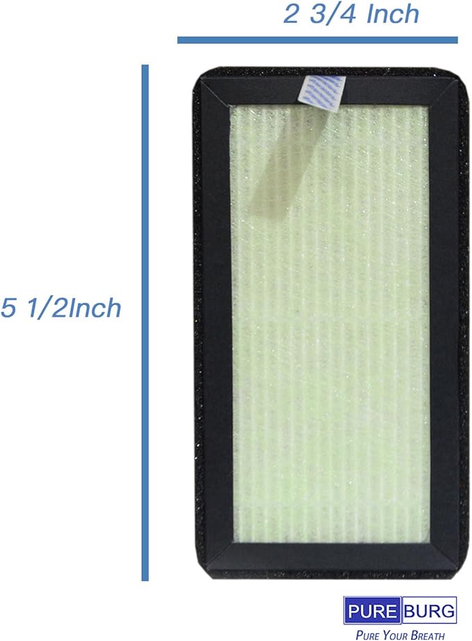 PUREBURG Replacement HEPA Filter Compatible with Dr.Brown's All-in-One Bottle Dryer Advanced,6-Pack For Air Clean Dust