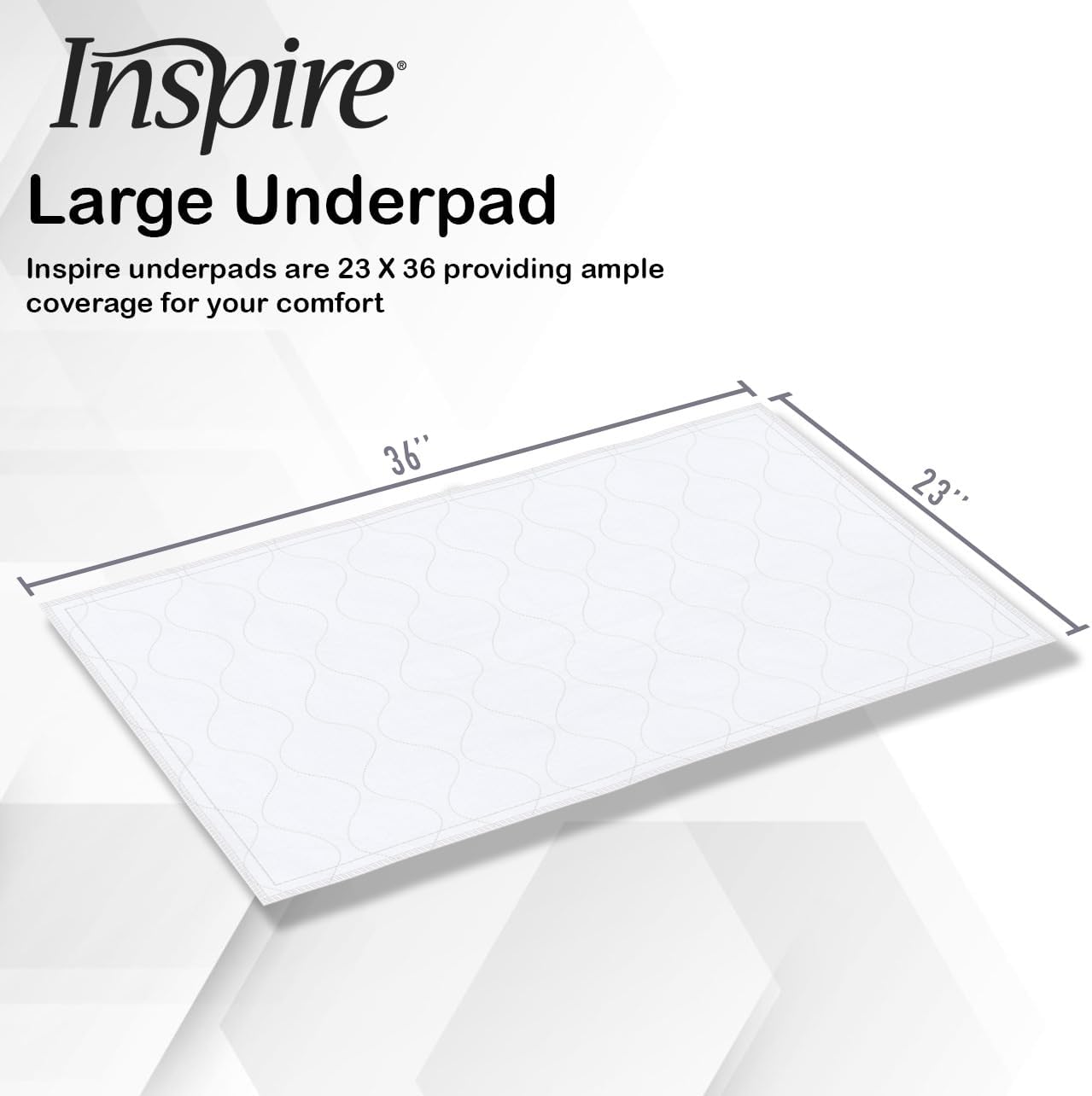 Inspire Super and Ultra Absorbent Reusable Bed Pads (23" X 36" Reusable 3 Pack)