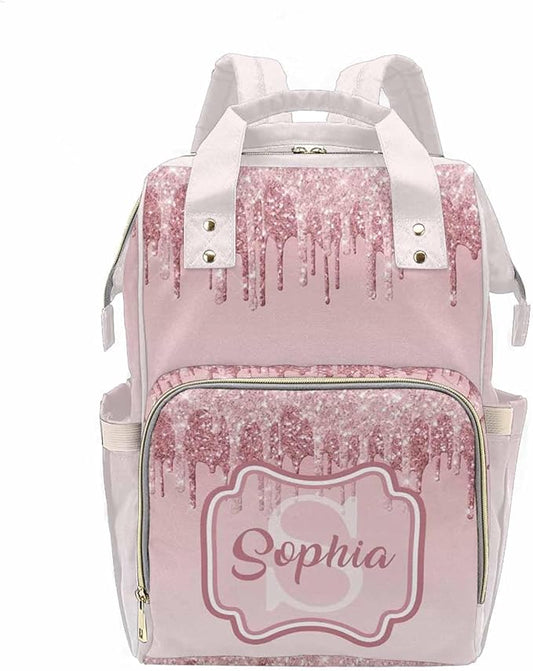 D-Story Customized Diaper Backpack - Personalized Newborn Bags - Custom Gift Nursing Bags