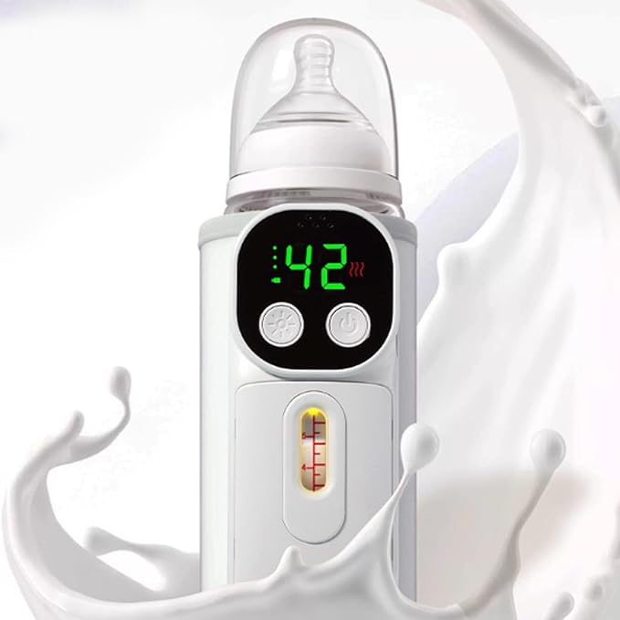VBESTLIFE Portable Bottle Warmer for Travel, Fast Warming Comfortable Baby Feeding On The Go, Constant Temperature Milk Warming for Home Outdoor
