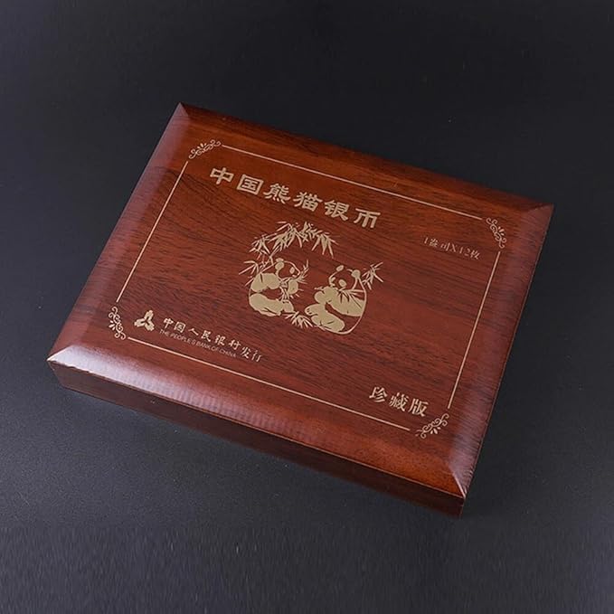 12 Coins Wooden Storage Box Case Display Collection Holder Container for 45mm 1 Ounce Coins