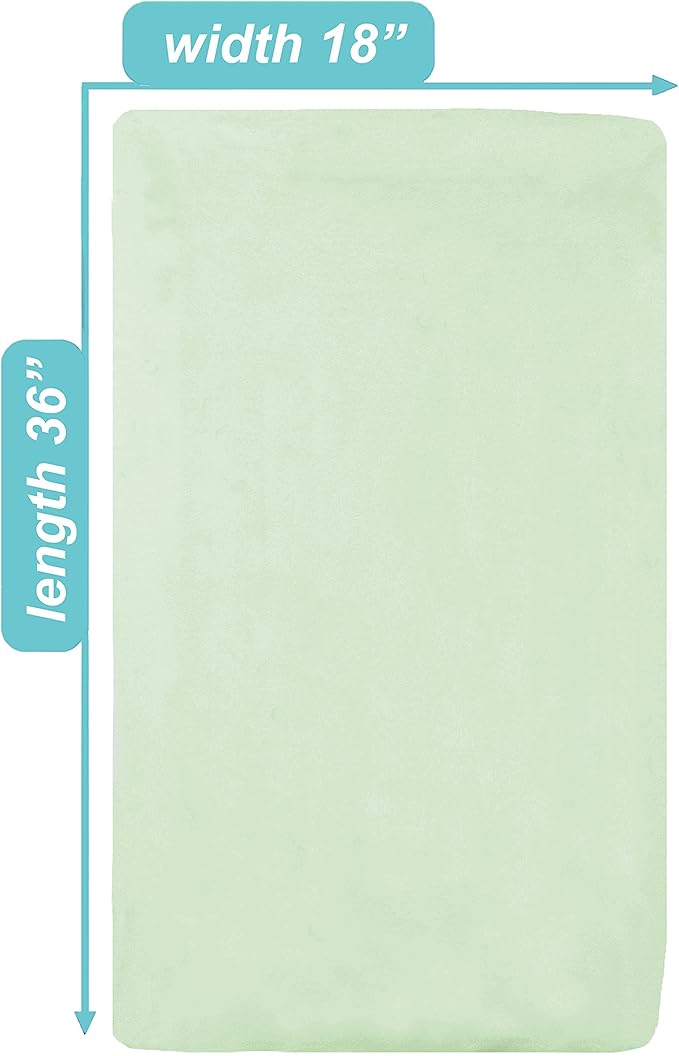 American Baby Company 2 Pack 100% Cotton Knit Fitted 18" x 36" Cradle/Bassinet Sheet - Compatible with Mika Micky Bassinet, Celery, Soft Breathable, for Boys and Girls