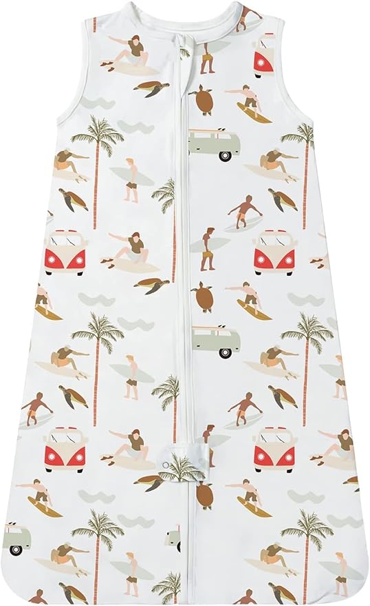 TotAha Light Sleep Sack, Stretchy, Soft, Cozy Wearable Blanket Sleep Bag with 2-Way Safe Zippers for 0-6-12-24 Months 0.5 TOG