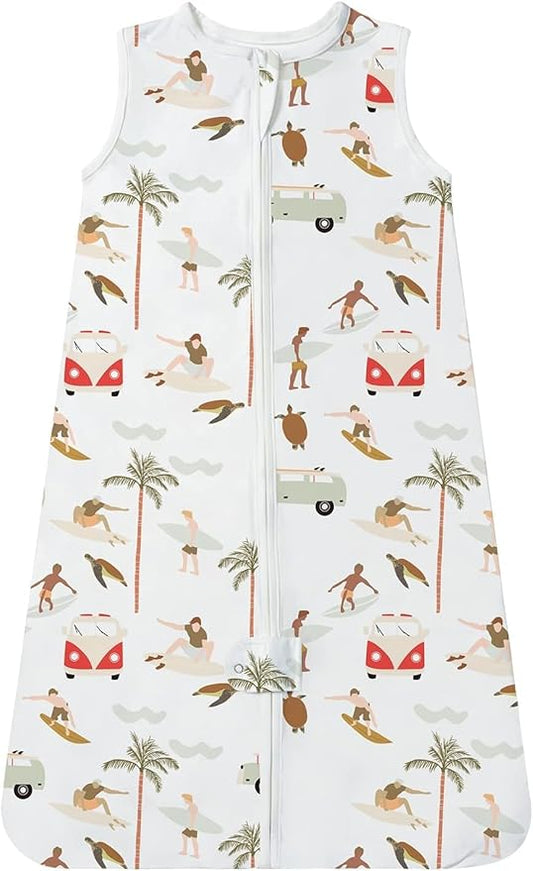 TotAha Light Sleep Sack, Stretchy, Soft, Cozy Wearable Blanket Sleep Bag with 2-Way Safe Zippers for 0-6-12-24 Months 0.5 TOG