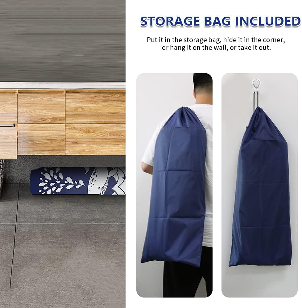 BESTHLS Foldable Bathtub Portable Soaking Bath Tub,Eco-Friendly Bathing Tub for Shower Stall (Blue Whale-1)