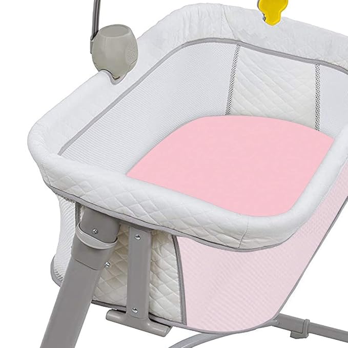 CaSaJa Pink 3 Pack Bassinet Sheet Set, Silky Soft Handfeel with Comfy Napping Surface for Baby Boy and Girl, Flexible Fits Various Kinds of Cradle and Bessinet Mattress Up to 15" x 30" and Breathable