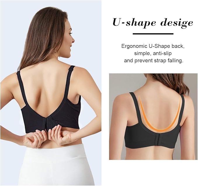 iloveSIA 4Pack Nursing Bra for Breastfeeding Maternity Bra for Pregnancy Seamless Wireless Fit Bra Regular & Plus Size M-4XL