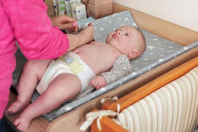 4 Pack Star and Moon Neutral Unisex Fitted Baby Sheets Set for Baby Boys or Girls (Changing pad Cover)