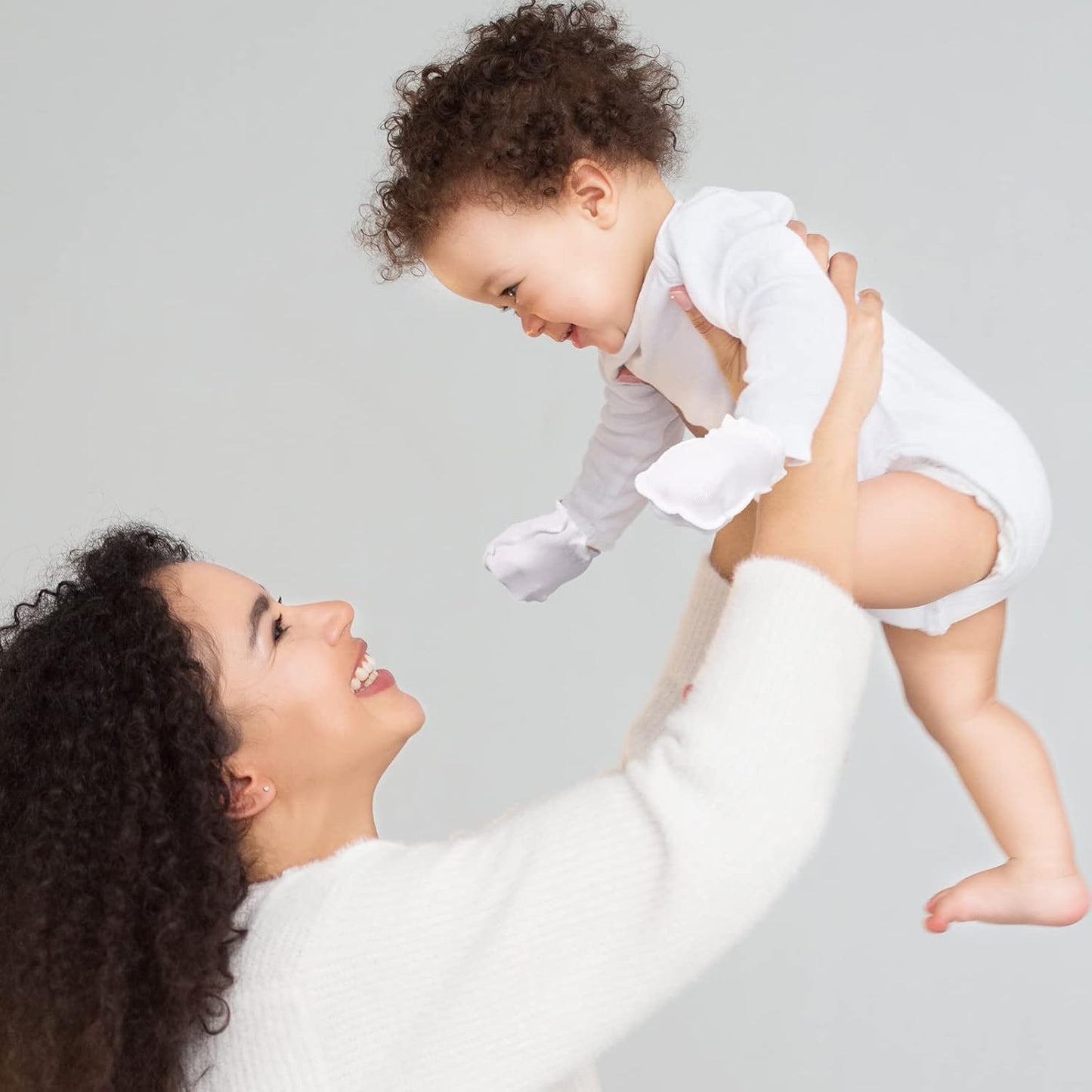 9 Pairs Newborn Baby Boys Girls Mittens 0-6 Months Infant Toddler Mittens No Scratch Solid Color Gloves