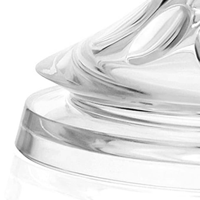 Baby Bottles Nipples,4 PCS Transparent Soft Silicone Baby Bottles Nipples for 6 to 12 Month Old Infant