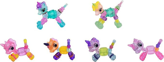 Twisty Petz Family Pack Unicorns, Includes Two Bracelets and Four Rings. For ages 6-12