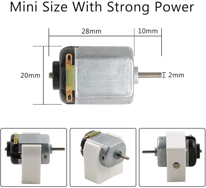 Sntieecr 6 Set 131 PCS DC Motors Kit, Mini Electric Motor 1.5-3V 15000RPM with 66 PCS Plastic Gears, Shaft Propeller, Bulbs, Buzzer Sounder, Science Experiment Set for Kid DIY STEM Engineering Project