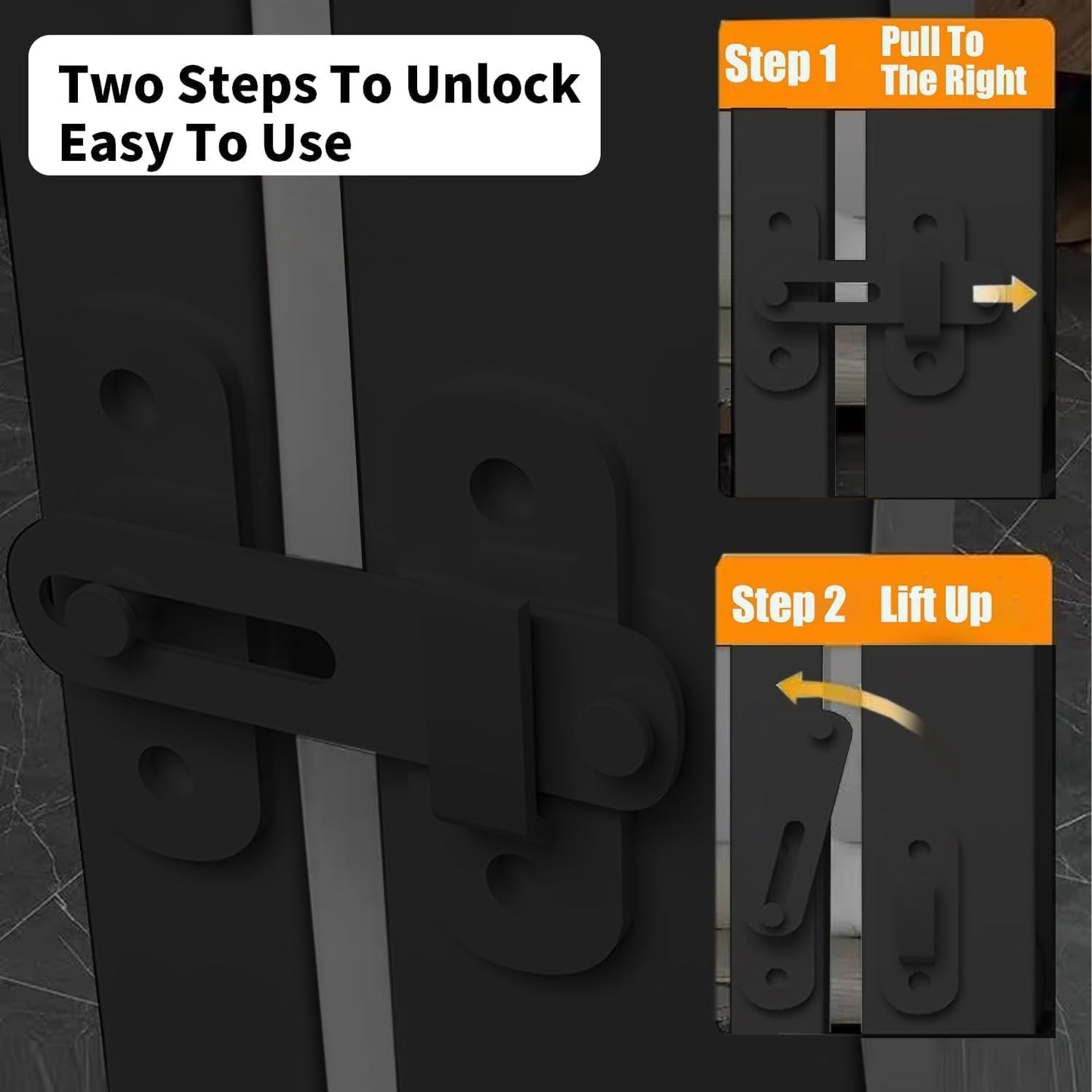 55.1 Inch Tall Baby Gate Auto Close Dog Gate Adjustable 29.92"- 48.03" Wide Pressure Mounted Walk Through Swing Pet Gate for Doorways (Black, 29.92"- 48.03")