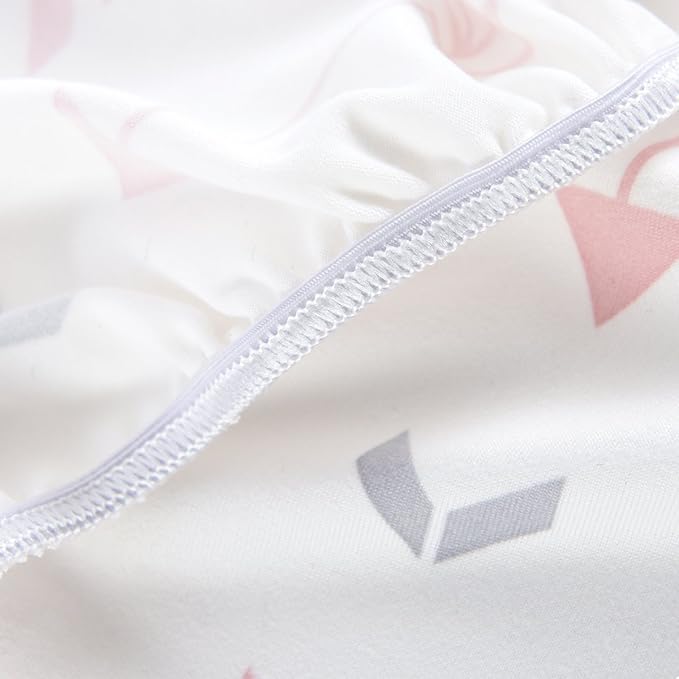 BROLEX Baby Fitted Crib Sheets: Kid Crib Sheets - Set of 2 for Toddler Standard Size Crib Mattress for Boys and Girls - Jersey Knit Crib Bed Sheets Pink White Arrow